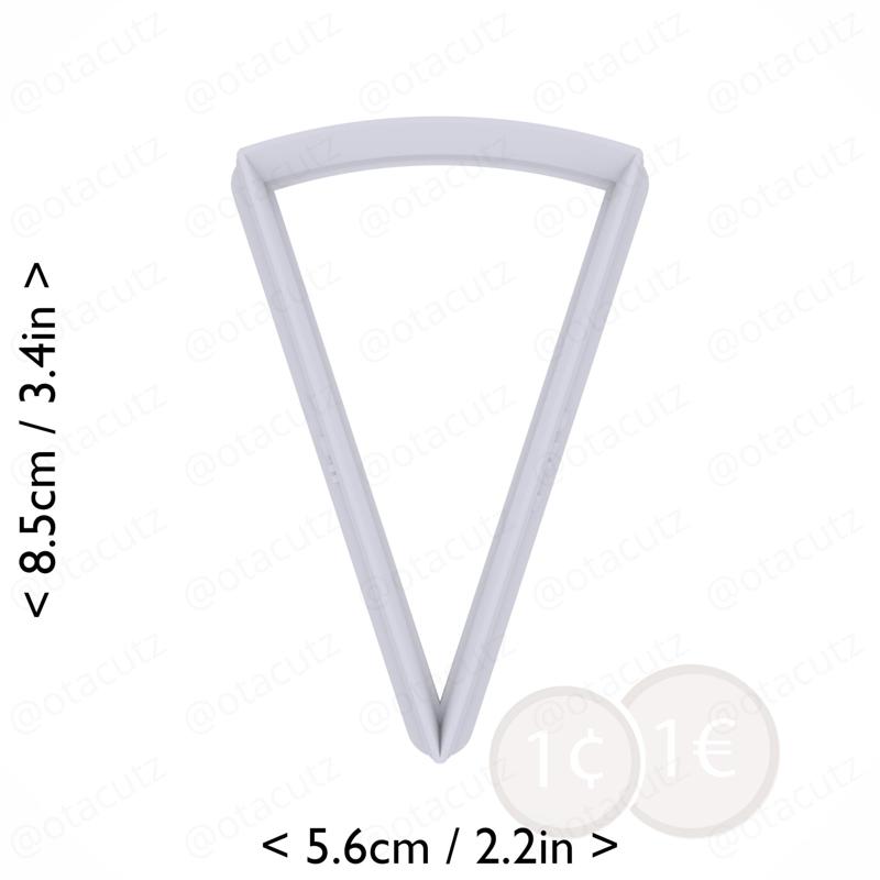 Slice (1∕10) of Pie Cookie Cutter 3in / 7.6cm
