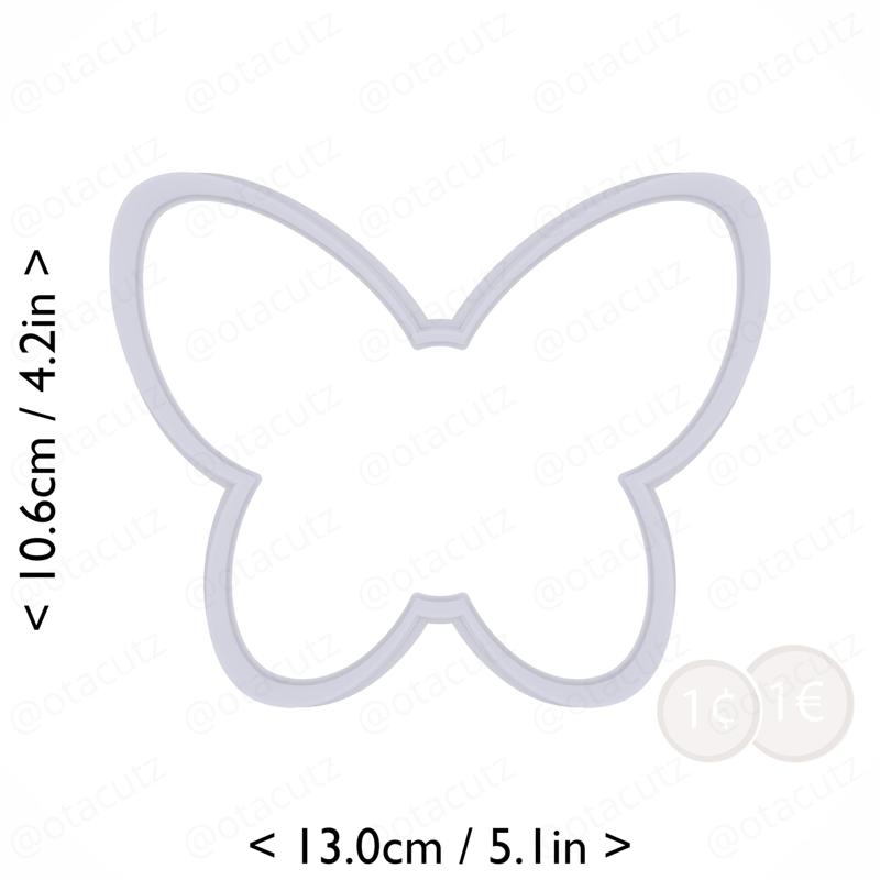 Butterfly Cookie Cutter 4.75in / 12.1cm