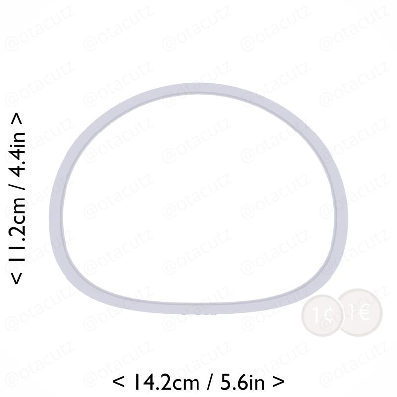 Mochi Cookie Cutter 5.25in / 13.3cm