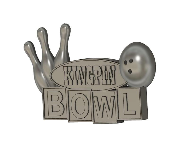 KINGPIN BOWLING SIGN
