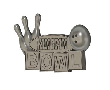 KINGPIN BOWLING SIGN