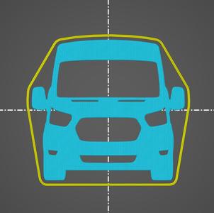 Ford Transit Van Turneo 2015-2023 key silhouette