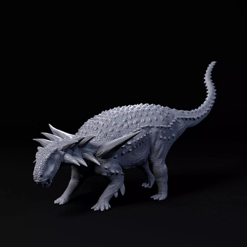 Sauropelta defensive 1-35 scale pre-supported armored dinosaur