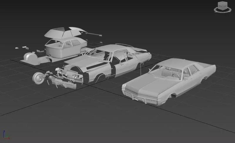 DODGE MONACO 1972 SEPARATED-READY TO PRINT