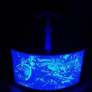 curved lithophane lamp zelda