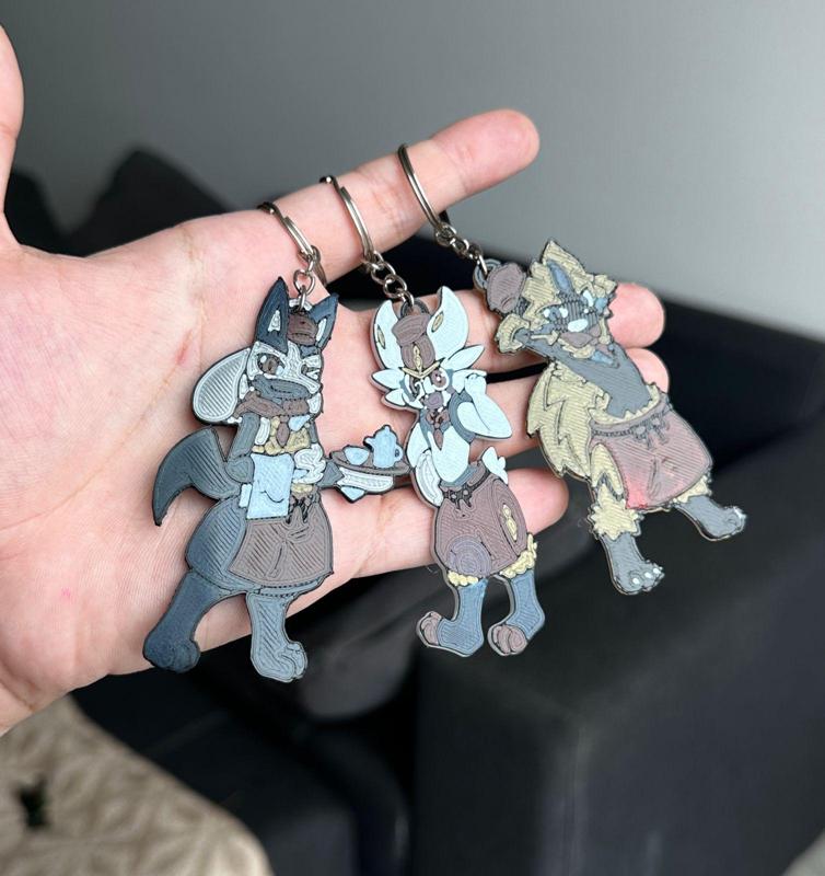 KEYRING Lucario Cinderace Zeraora | KEYRING POKEMON