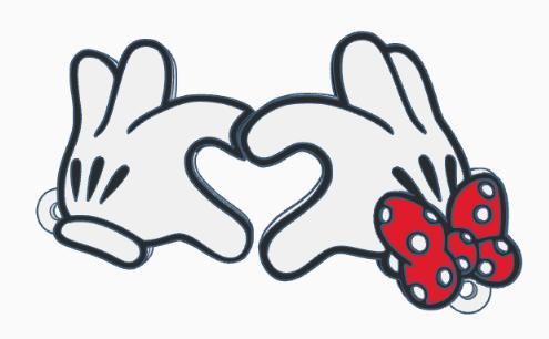 Mickey & Minnie keychains