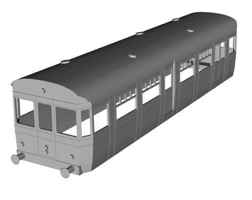 AEC-BUT railcar driver  brake coach br 1/43 scale