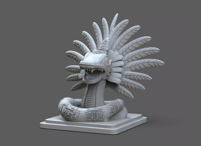 Quetzalcoatl Sculpture