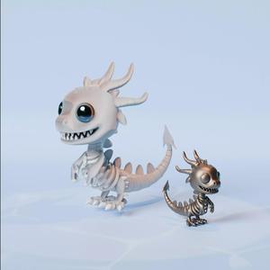 Skeleton Dragon - Cute Dragon