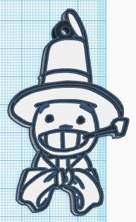 Pack of 5 tramp or wandering castle keychains or pendants