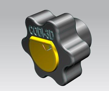 Manopola per dado/bullone M6 con Coperchio - Knob to nut / M6 bolt with Lid