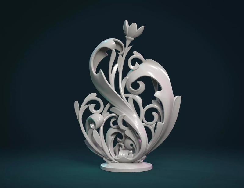Scroll plant Sculpture