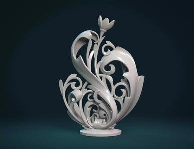 Scroll plant Sculpture