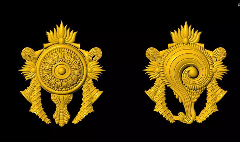 Shankha Chakra  3D model