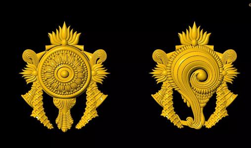Shankha Chakra  3D model