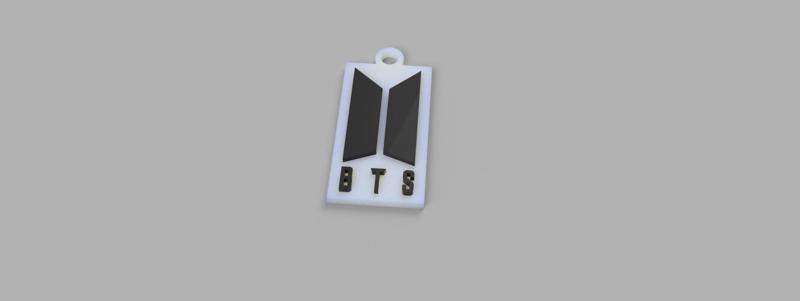 BTS pendant logo key ring
