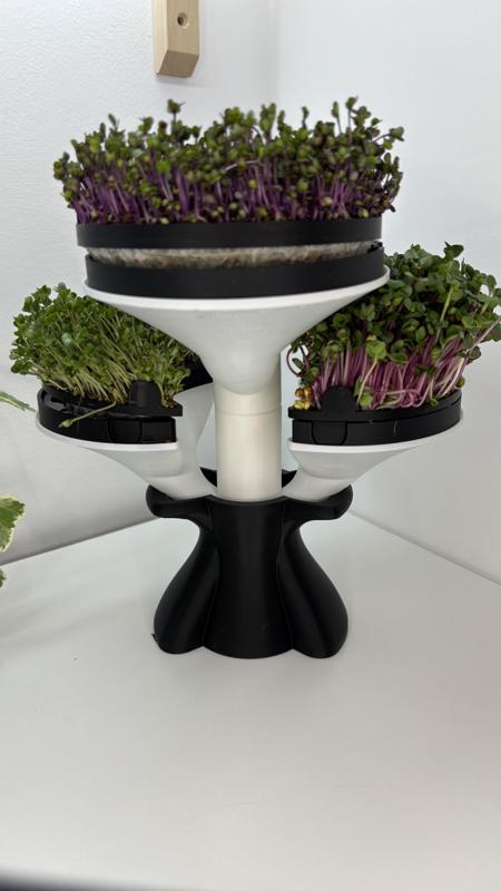 Modular Microgreens Tower - Nature-Inspired 3D-Printed Vertical Growing System