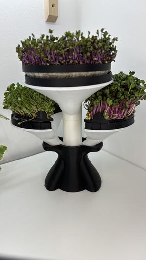 Modular Microgreens Tower - Nature-Inspired 3D-Printed Vertical Growing System