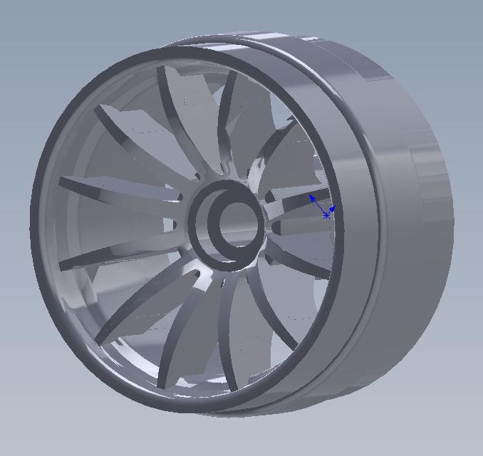 Wheel rim 10 Spoke Hot Wheels