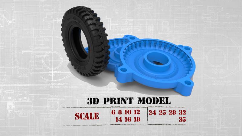 WWII German Kubel Wagen or Blitz Mold Rims Tires