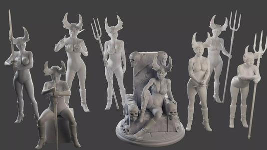Dark Queen DQ1 Pack1 3D Model Collection