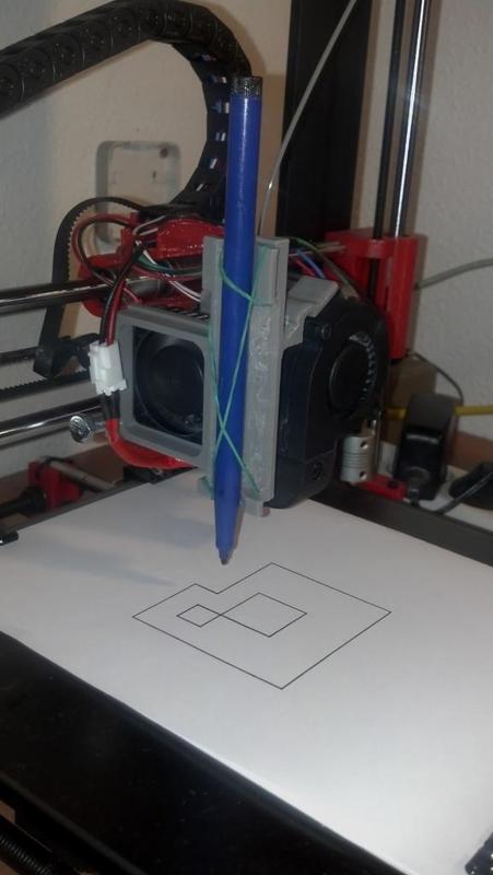 Soporte Rotulador para Prusa I3. Support Pen to Prusa I3.