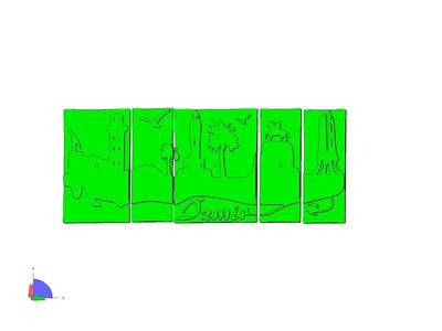 Izmir SkyLine for wall hanging