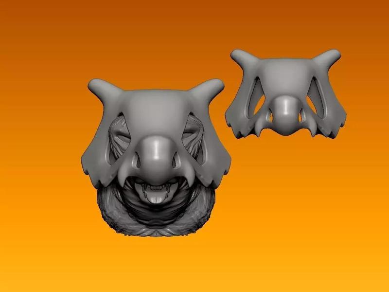 Bone mask - Animal - statue - 3D print