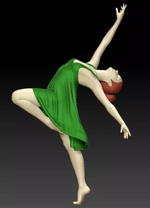 BALLET GIRL ON STATUE