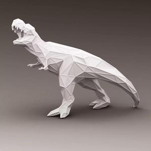 3D PRINTED MODEL T-REX-DESIGN-TRIANGULATE