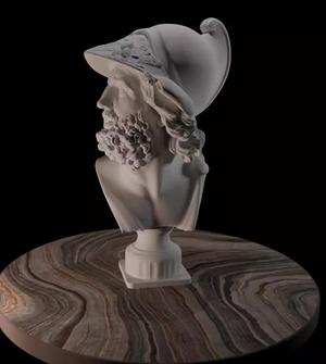 Bust of Menelaus Greek Statue