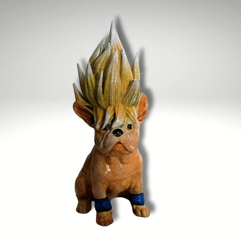 Bulldog Super Saiyan Statue