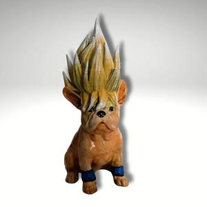 Bulldog Super Saiyan Statue