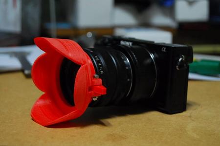 Camera lens hood 