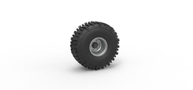 Diecast Wheel from Wheel Standing Mega Truck Scale 1:25