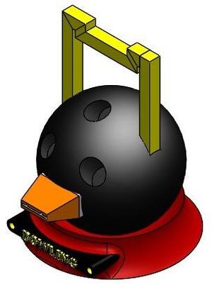 Bowling Ball Tape Dispenser