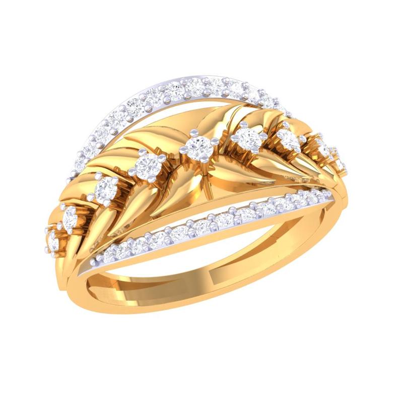 Printable 3D jewelry model of Lady diamond ring