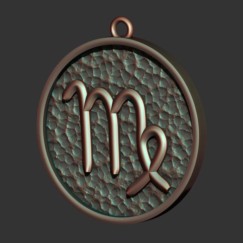 Virgo Sign Pendant