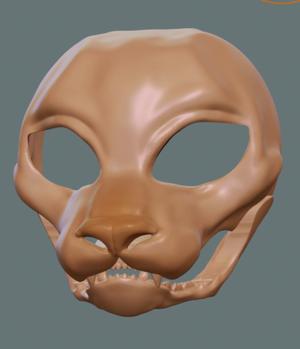Femme Tiger fursuit base semi realistic