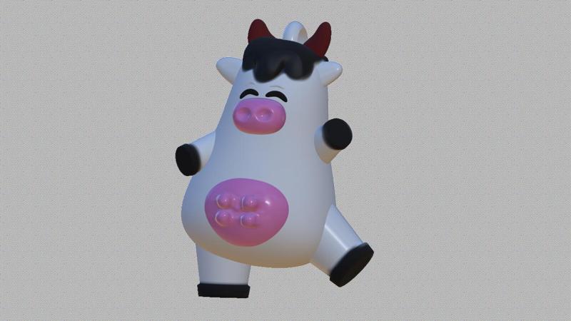Cute Cow (With Holder)