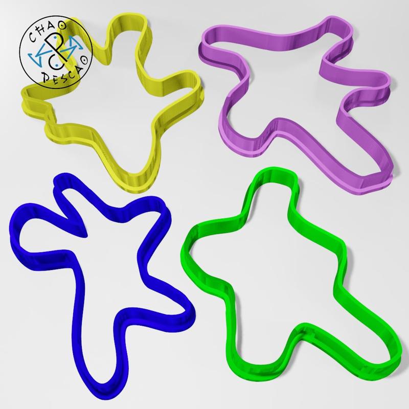 Cow Spots - Cookie Cutter - Fondant - 4 Pieces