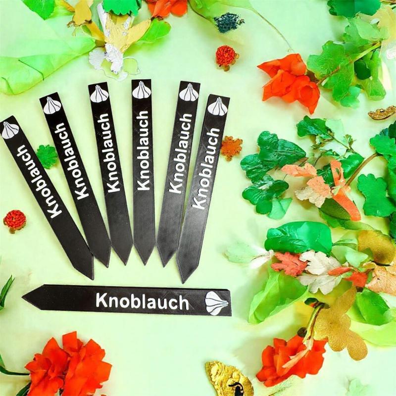 Vegetable signs / garden plug garlic