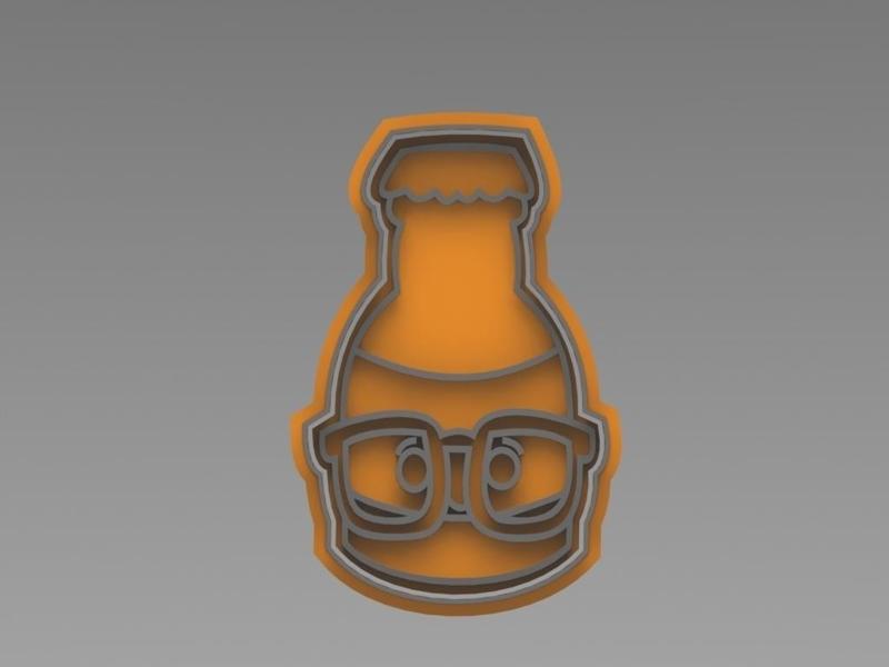 Father's Day Cookie Cutter Bottle