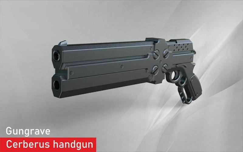 Gungrave - Cerberus handguns (with mechanism)