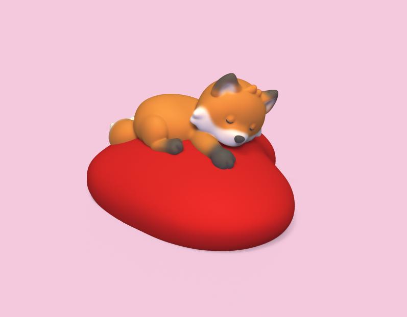 Sleeping Fox Heart
