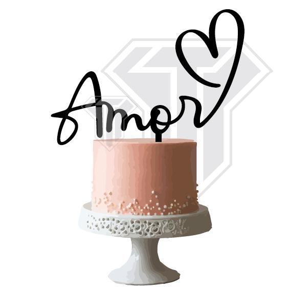 Love - Cake topper