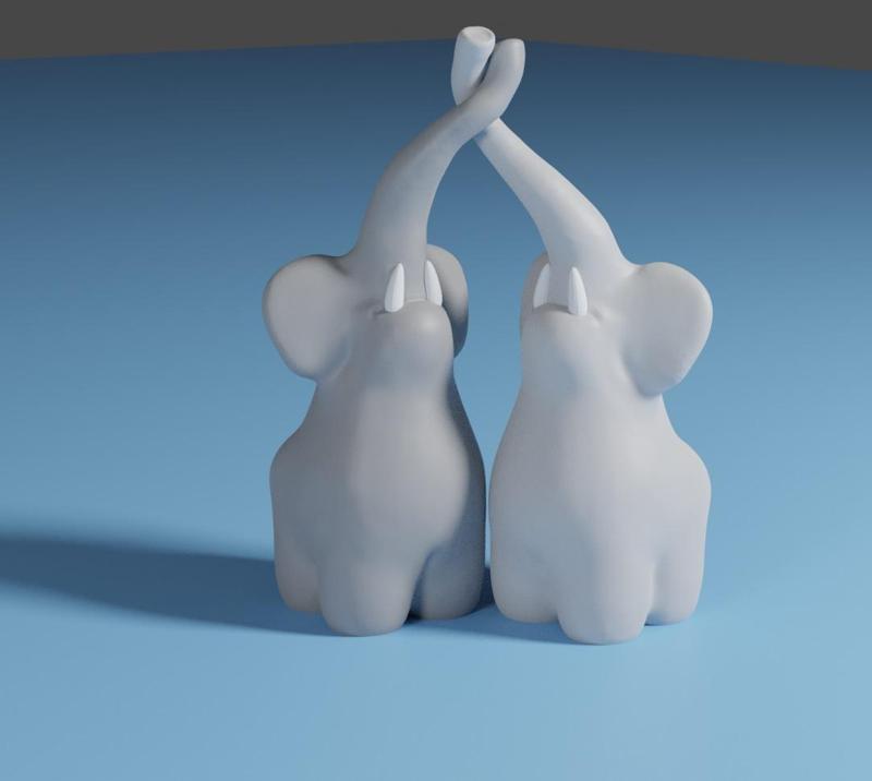 Elephant Love Ornament1