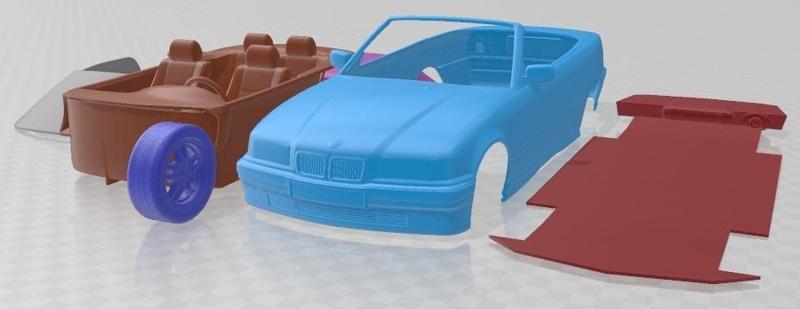 BMW Series 3 E36 Convertible 1994 Printable Car