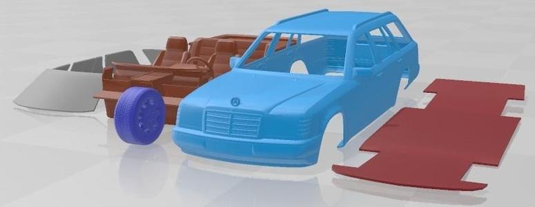 Mercedes Benz E W124 Touring Printable Car